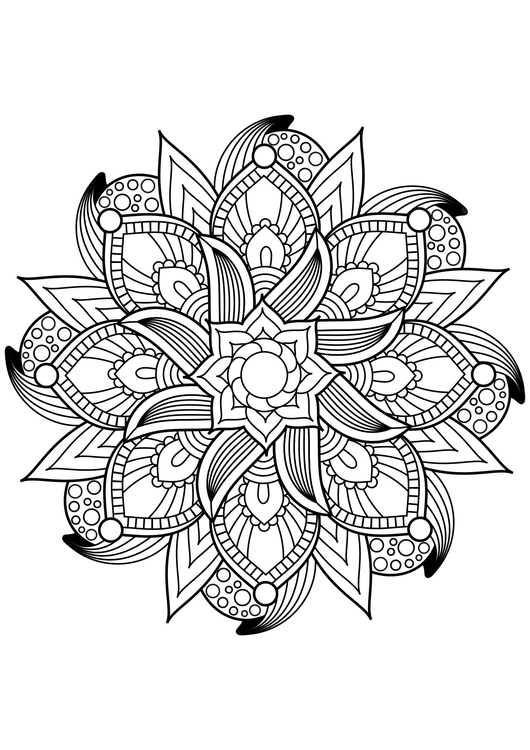 Målarbild Mandala