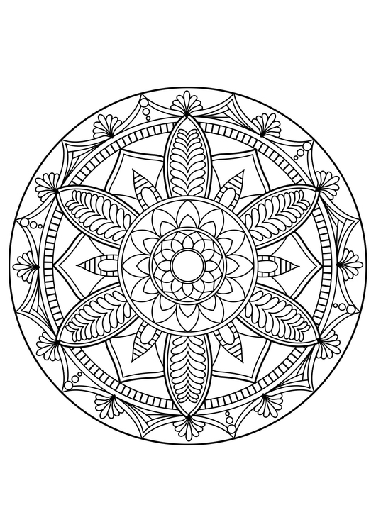 Målarbild Mandala