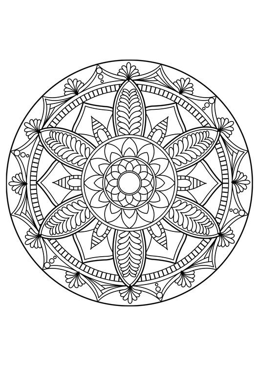 Målarbild Mandala