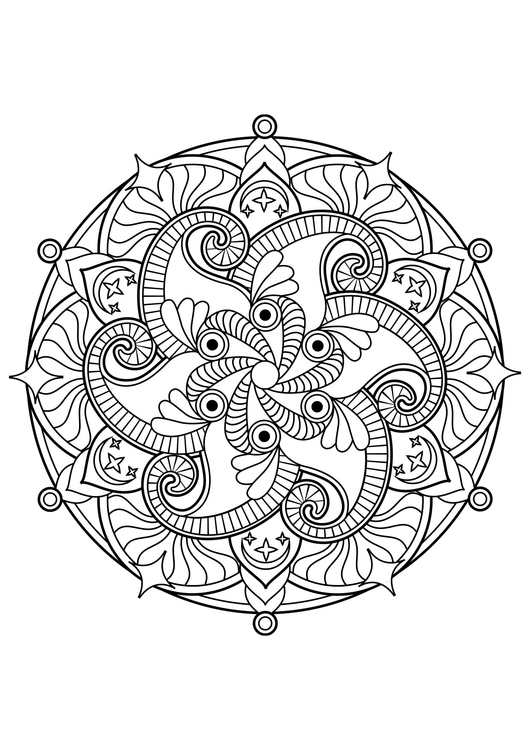 Målarbild Mandala