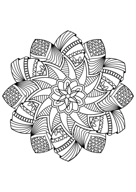Målarbild Mandala