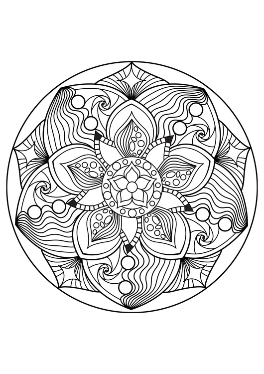 Målarbild Mandala