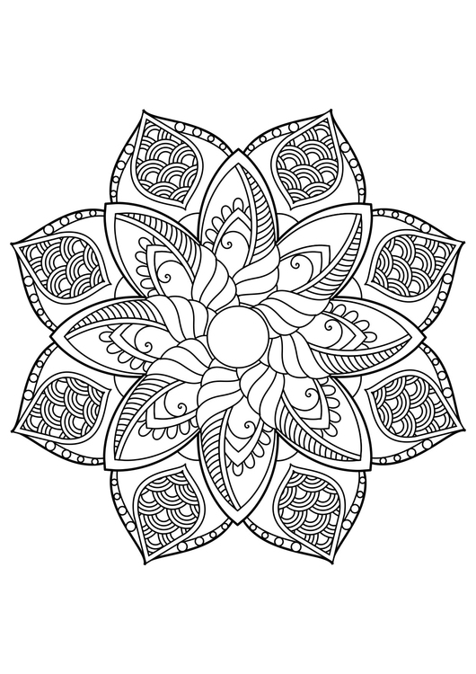 Målarbild Mandala