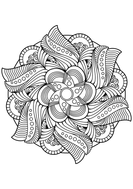 Målarbild Mandala