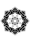 F�rgl�ggningsbilder mandala