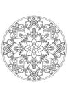 F�rgl�ggningsbilder mandala