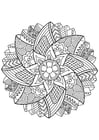 F�rgl�ggningsbilder Mandala