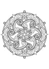 F�rgl�ggningsbilder Mandala