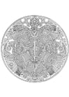 F�rgl�ggningsbilder mandala - sköldpadda