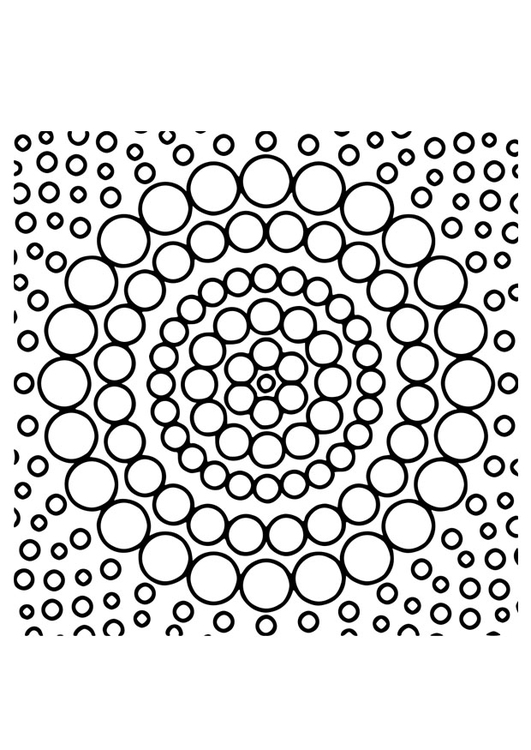 Målarbild mandala19