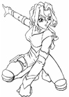 F�rgl�ggningsbilder manga - rymdflicka