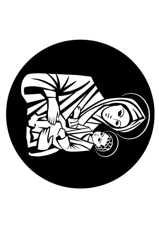 Maria och Jesus