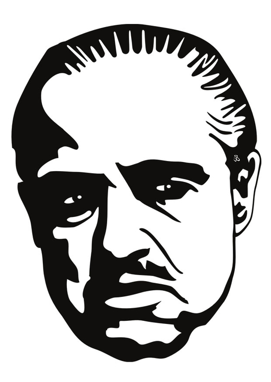 Målarbild Marlon Brando