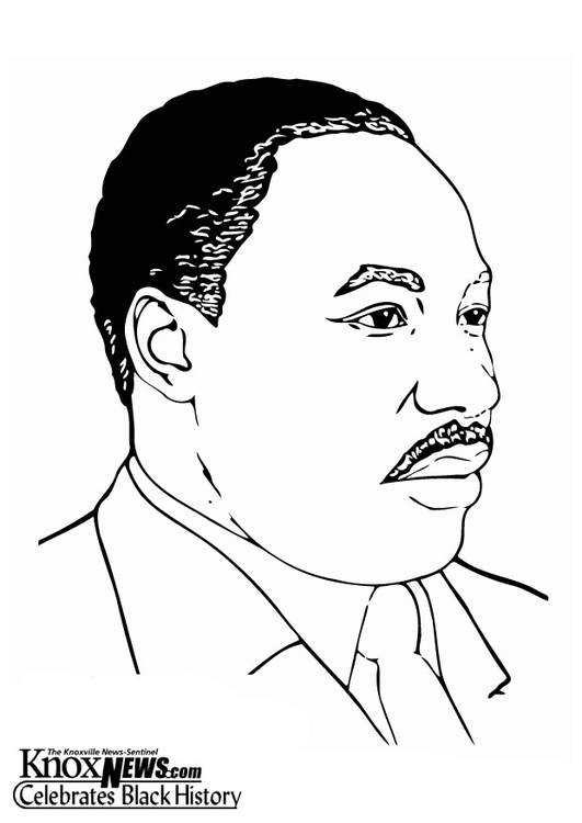 Målarbild Martin Luther King Jr