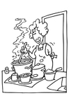 malarbild matlagning