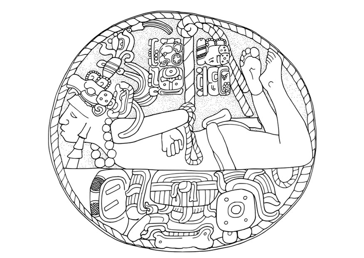 Målarbild Maya fÃ¥ngare
