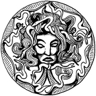 Målarbild medusa