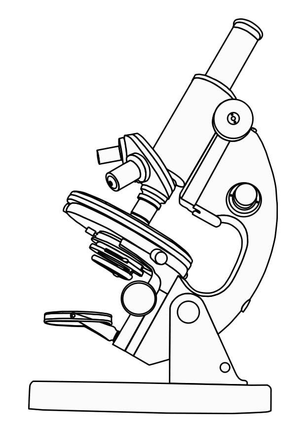 Målarbild mikroskop
