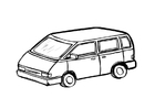Målarbild minibuss