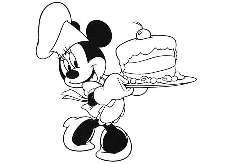 Målarbild Minnie Mouse