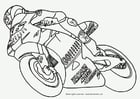 Målarbild motorcykel GP