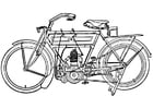 Målarbild motorcykel