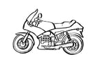 Målarbild motorcykel