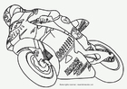 F�rgl�ggningsbilder motorcykel - speedway