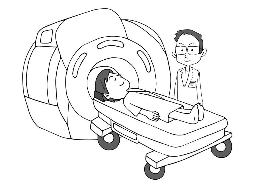 Målarbild MRI-scanner