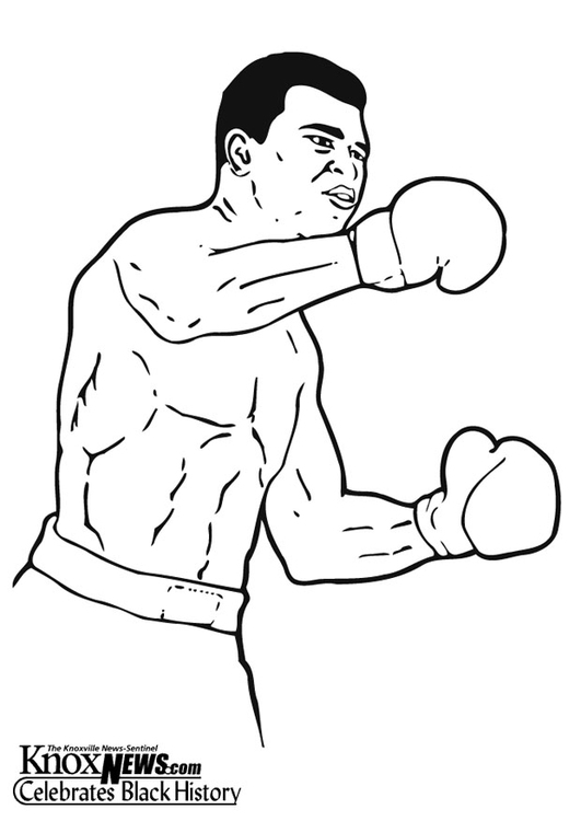 Målarbild Muhammad Ali