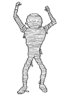 Målarbild mumie