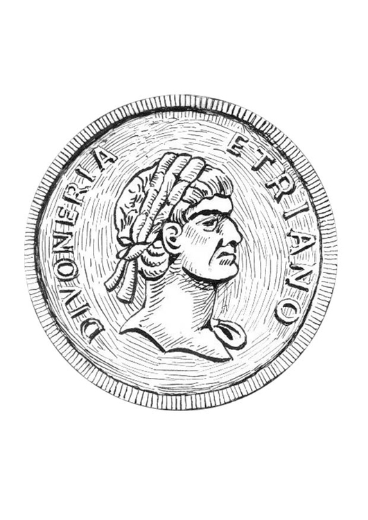 Målarbild mynt