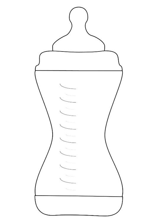 Målarbild nappflaska