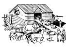 Målarbild Noahs ark