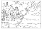Målarbild Noas ark