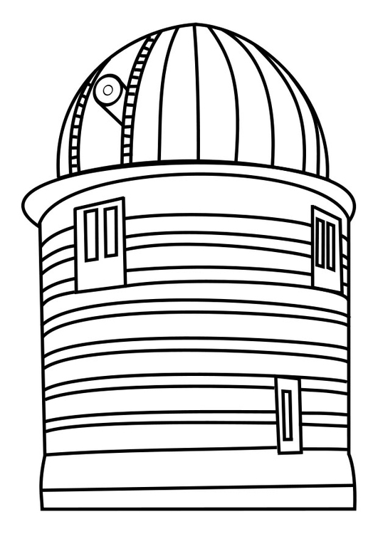 Målarbild observationstorn