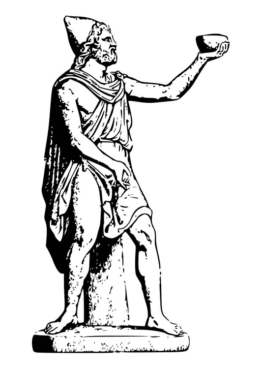 Målarbild Odysseus - illustration