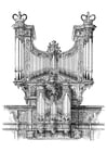 F�rgl�ggningsbilder orgel