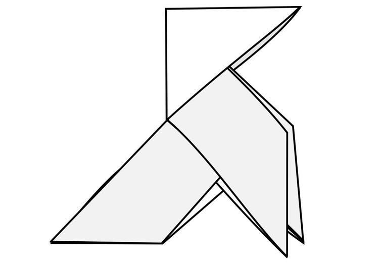 Målarbild origami
