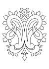 Målarbild ornament