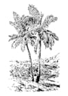 Målarbild palm