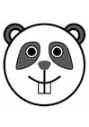 F�rgl�ggningsbilder panda