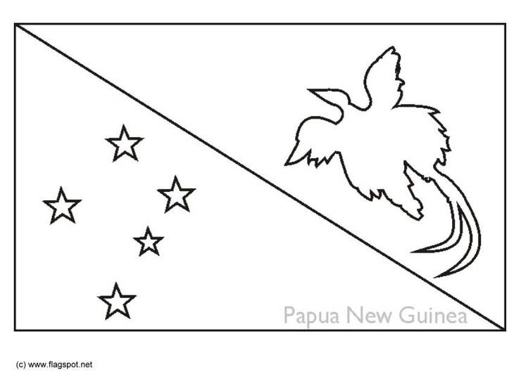 Målarbild Papua Nya Guinea