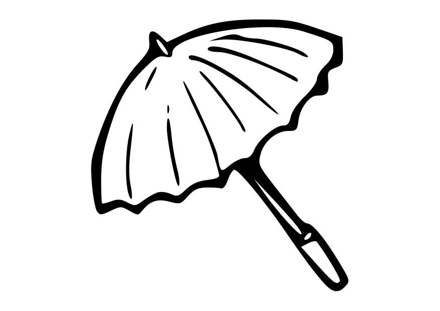 Målarbild parasoll