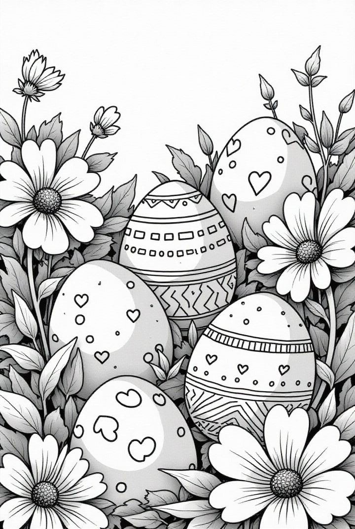 Målarbild pÃ¥skÃ¤gg pÃ¥ Ã¤ngen