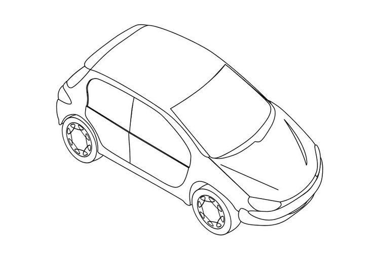 Målarbild Peugeot 206