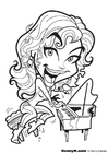 malarbild pianist