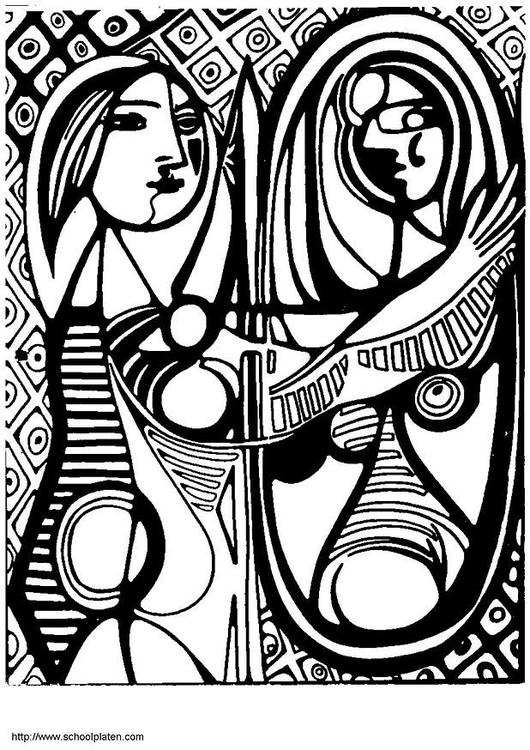 Picasso - Flickan framfÃ¶r spegeln