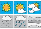 F�rgl�ggningsbilder piktogram - väder 1