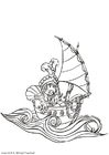 Målarbild pirat 2